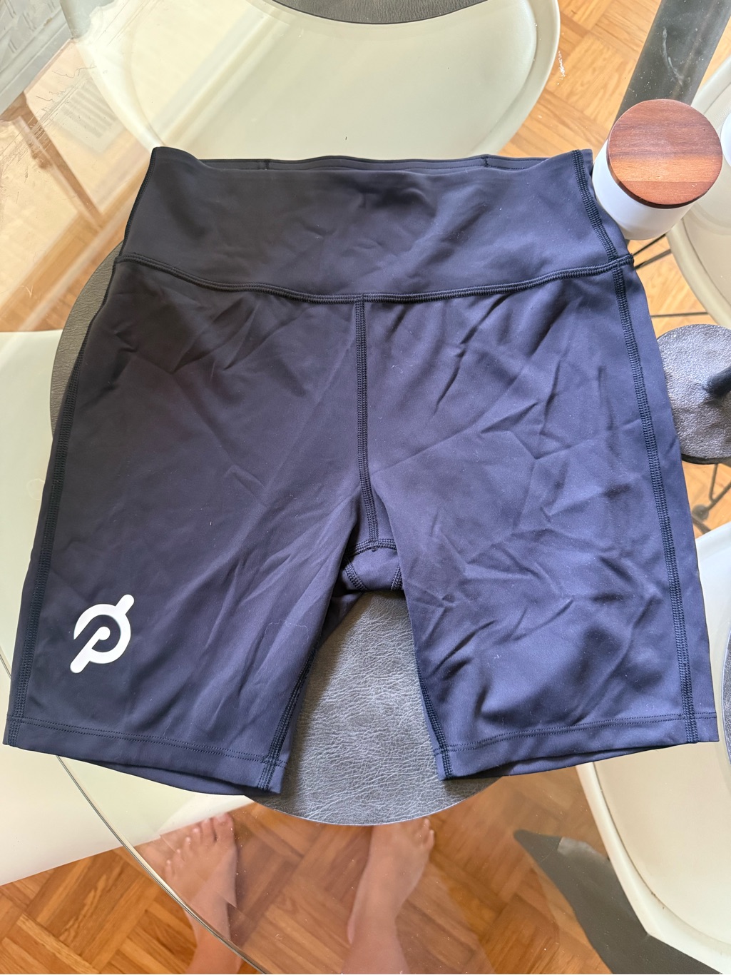 Peloton Black High-Rise Performance Bike Shorts
